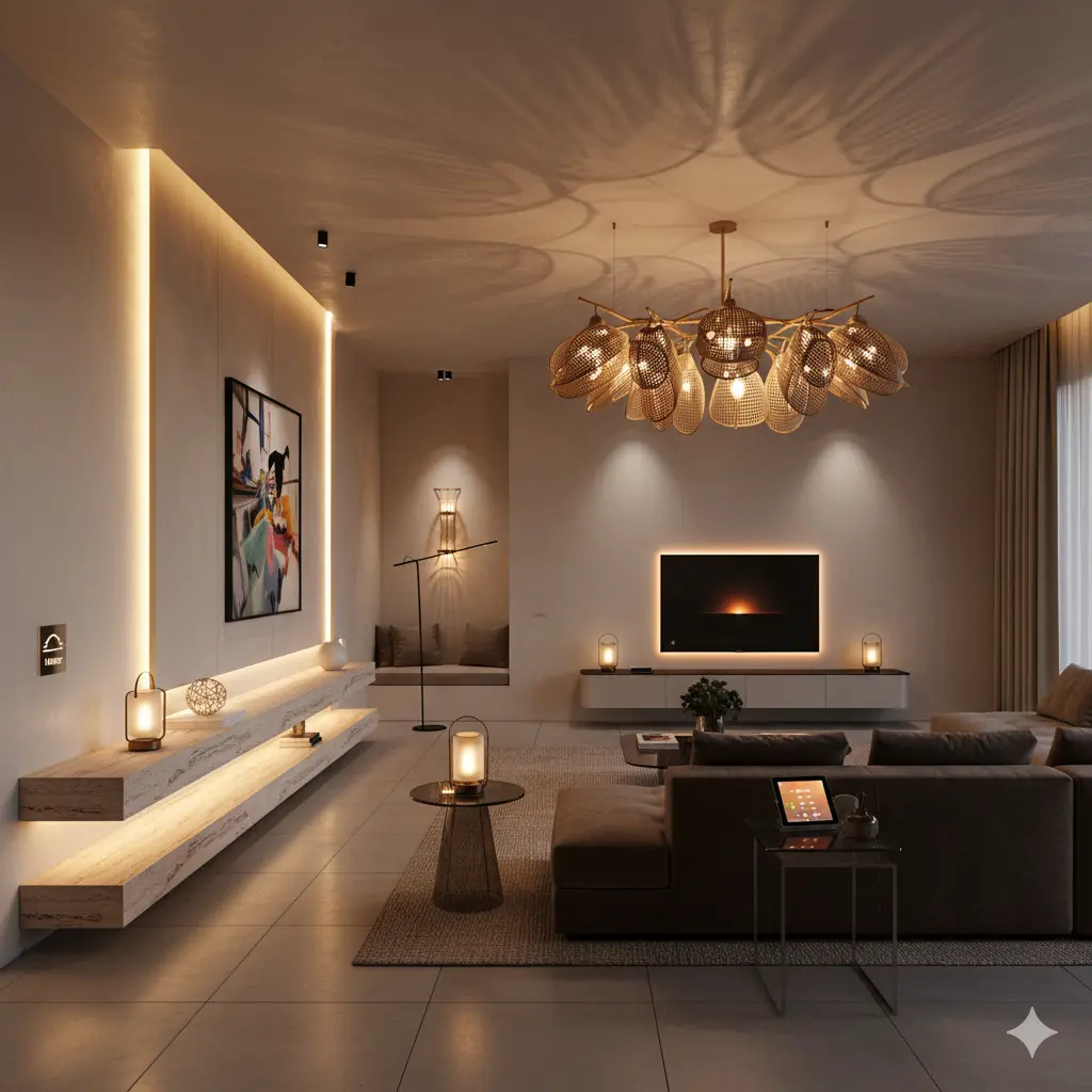 Examples of sculptural and biophilic light fixtures